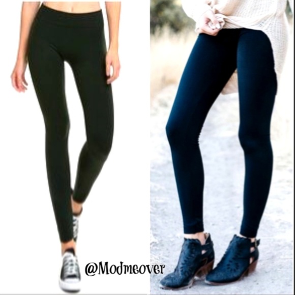 Nine West Leggings NEW Black Fleece Lined - Picture 2 of 5